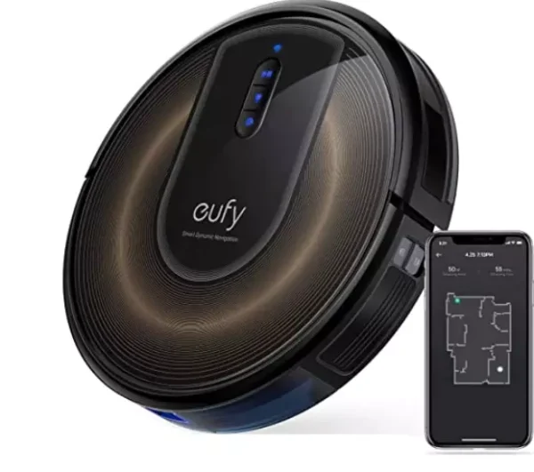جارو رباتیک استوک Anker Eufy وای فای دار با کارتن و طی شور